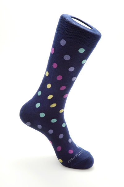 Slanted Polka Dots Blue