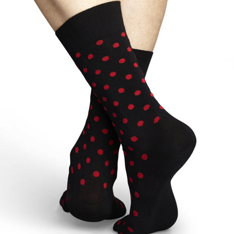 Dots -Black-Red